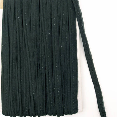 3 Yards, 5mm Flanged Insertion Piping on 10mm Band, Black Fabric Trim